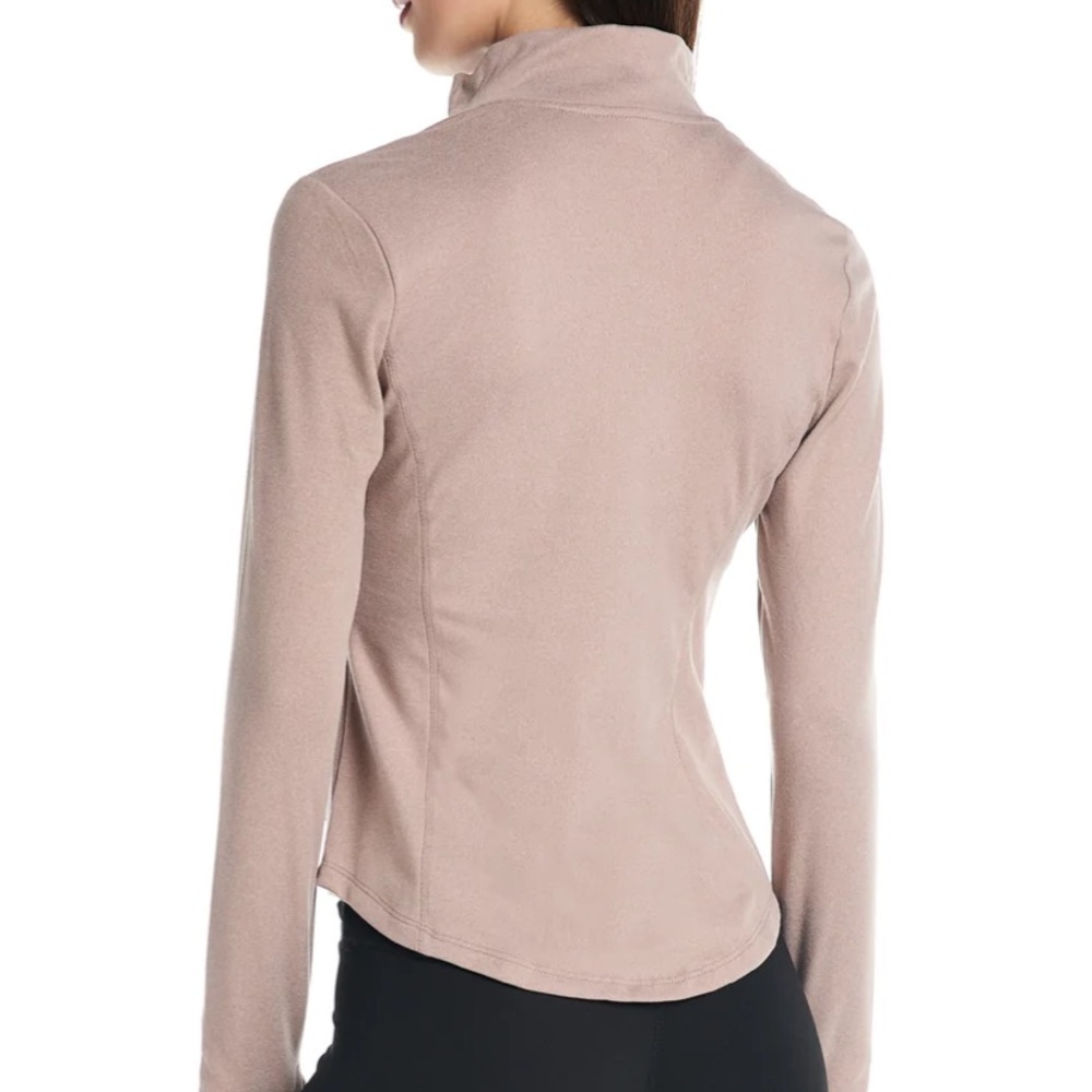 KYODAN • super soft light purple heather lightweight zip collared sweater jacket - Picture 8 of 8